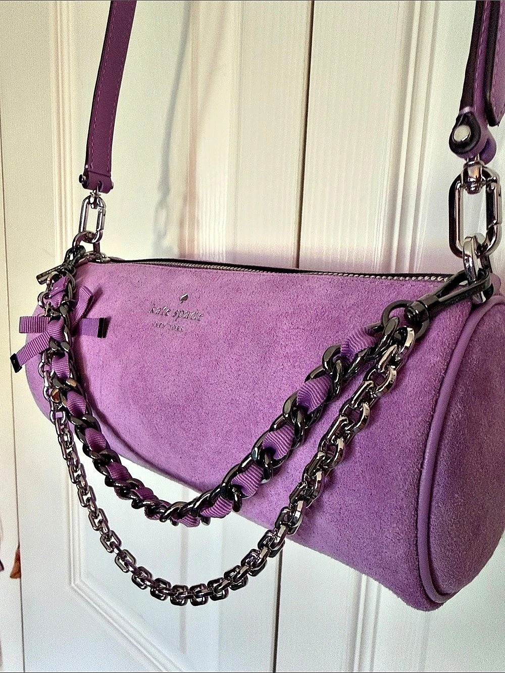 Kate Spade Roulette Suede Mini Convertible Bag Like New - Picture 4 of 11